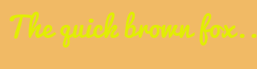 Image with Font Color E1ED05 and Background Color F1BA65